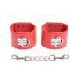 OHMAMA Handfesseln mit Schnappverschluss Rot