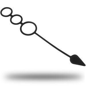 OHMAMA Penisringe und Analplug 2,8 cm