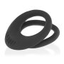 Ohmama double anneau en silicone 3,5 cm - 4,5 cm noir