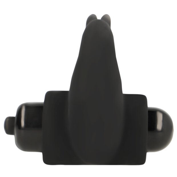 OHMAMA Vibrator cock ring with bunny black