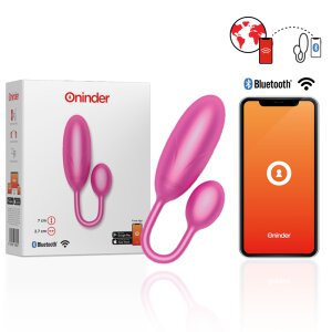 Ominder Denver Vibrating Egg Pink 7 x 2,7 cm Free App