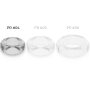 Powering anneau pénis & testicules 3,8 cm transparent clair PR04