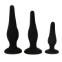 Pretty Love Silikon Anal Plug Set pour débutants noir