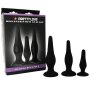 Pretty Love Silikon Anal Plug Set pour débutants noir
