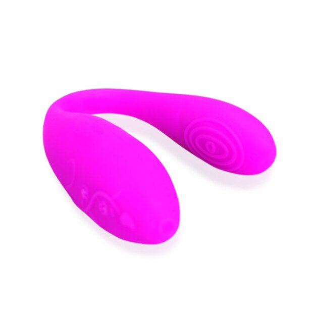 Pretty Love Climax double stimulator for couples pink