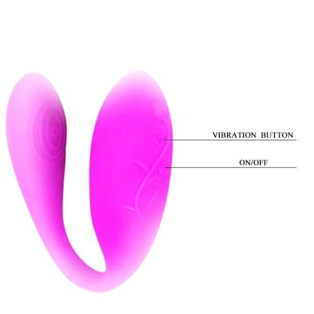Pretty Love Climax double stimulator for couples pink