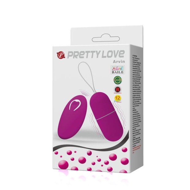 Pretty Love Arvin Vibrations-Ei mit Fernbedienung pink