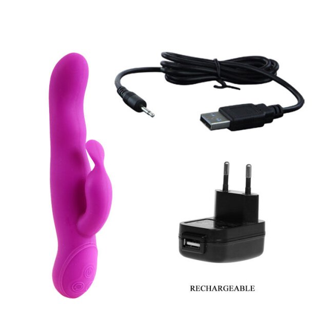 Pretty Love Hale Vibromasseur avec stimulation du clitoris rose