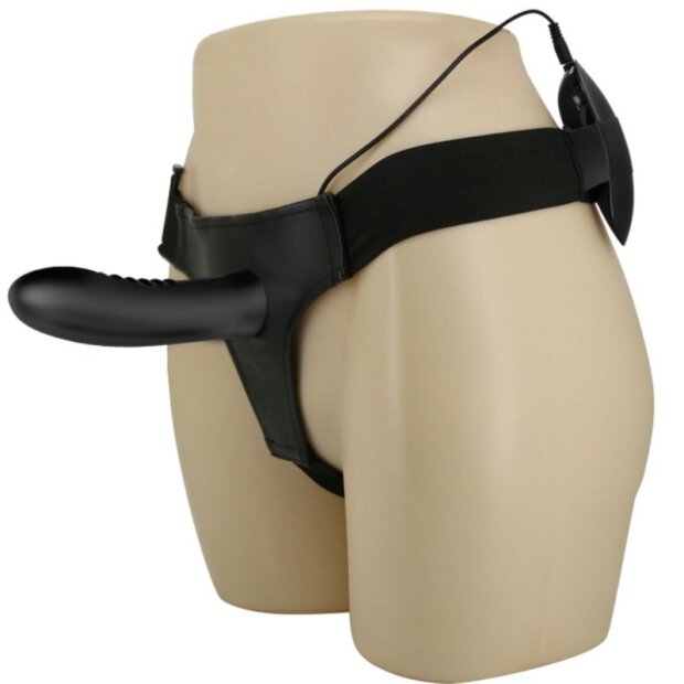 Pretty Love Myron Strap on avec gode et vibration noir