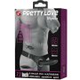 Pretty Love Myron Strap on avec gode et vibration noir