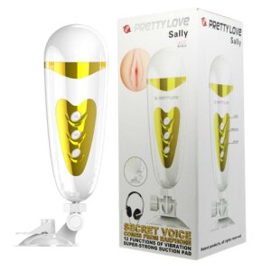 Pretty Love Sally mastubator with suction cup and sound...