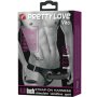 Pretty Love Vito Strap on Dildo mit Vibration schwarz 17,3 cm
