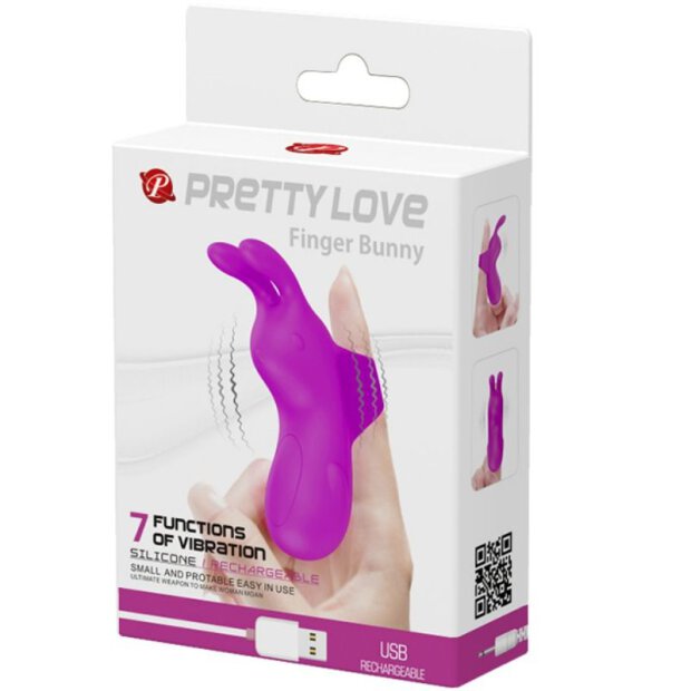Pretty Love Smart Bunny vibromasseur à doigt rose