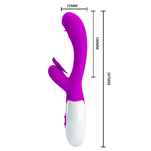 Pretty Love Papillon damour lèche & vibre violet