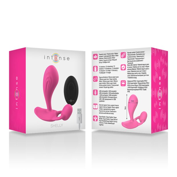 Intense anal plug with remote control in pink
