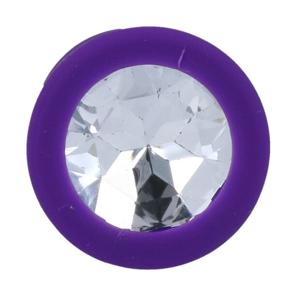 Intense Analplug in Flieder mit Stein