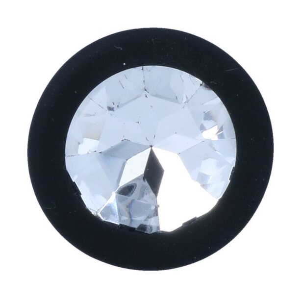 Intense Schwarzer Analplug in Größe 2 mit Stein