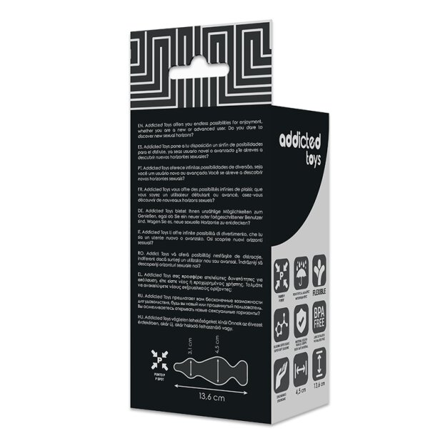 Addicted Toys Anal Sexual Plug 4,5 cm Black