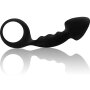 OHMAMA Analplug mit Ring Schwarz 12,2 cm