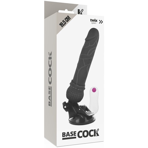 Basecock Vibrateur avec télécommande noir