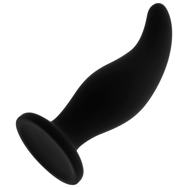 OHMAMA Anal plug curved black 12 cm