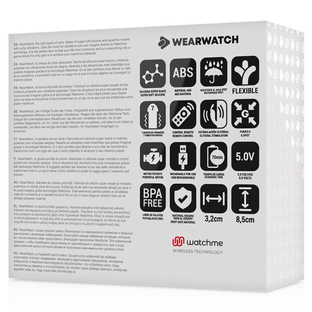 Wearwatch Paar Vibrator Meerwasser + Rosa