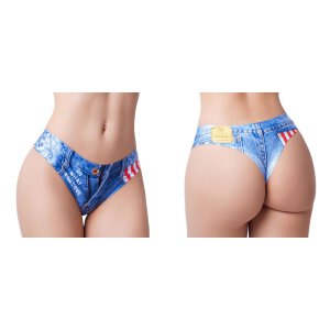 MemèMe Jeans American Flag Thong S