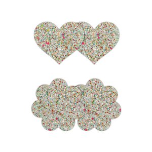 Pretty Pasties Heart And Flower Glow 2 Pair