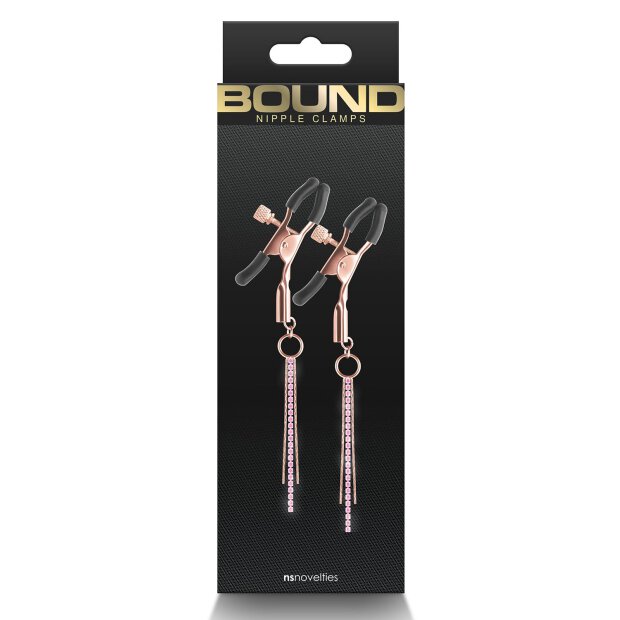 Bound Nipple Clamps D3 Rose Gold