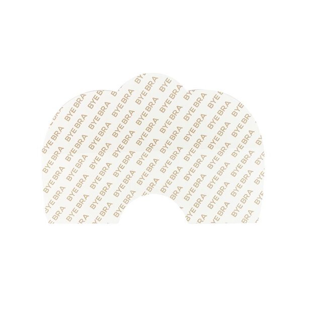 Bye Bra - Breast Lift Tape + Satin Nipple Covers Brown A-C