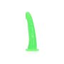 Slim Realistic Dildo with Suction Cup - Glow in the Dark - 17,5 cm