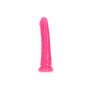 Slim Realistic Dildo with Suction Cup - Glow in the Dark - 17,5 cm