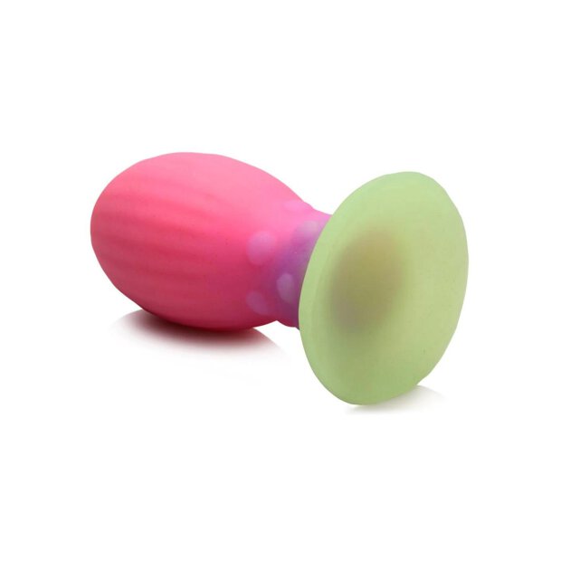 Xeno Egg Glow in the Dark Silicone Egg Pink 13,3 cm