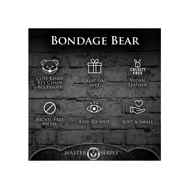 Hooded Teddy Bear Keychain Tan