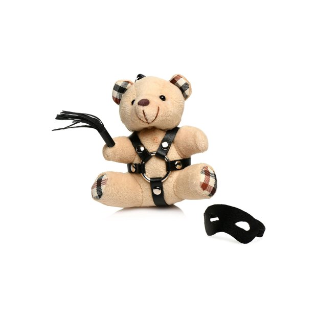 BDSM Teddy Bear Keychain Tan