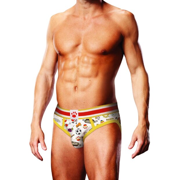 Prowler Barcelona briefs with colorful motifs white XXL