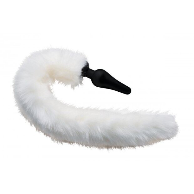 XR Brands White Fox Tail and Ears Set