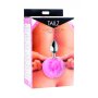 XR Brands Plug anal pelucheux queue de lapin 2,5 cm rose