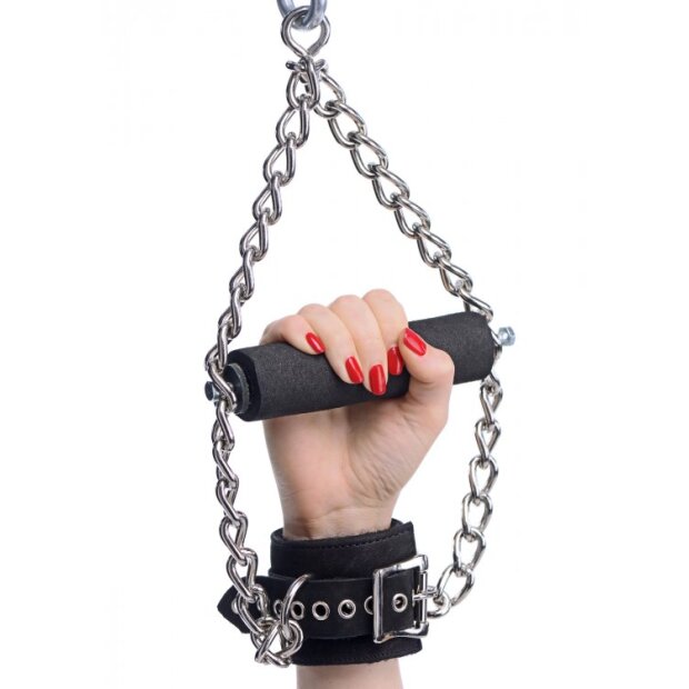XR Brands lined hanging cuffs black