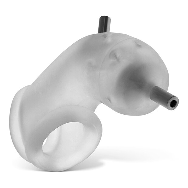 Oxballs Airlock Electro Air-Lite Vented Chastity Clear Ice