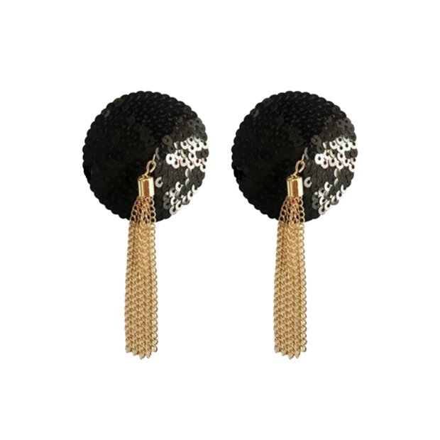 Sequin Nipple Covers with Chain