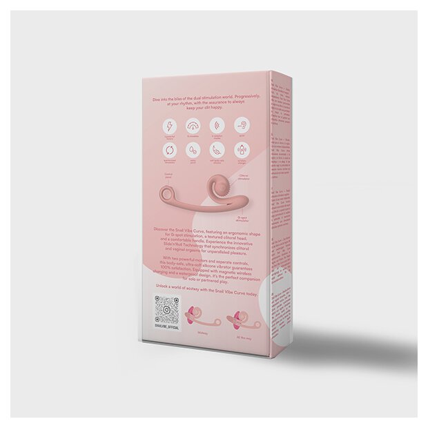 Snail Vibe Curve Vibrator Peachy Pink