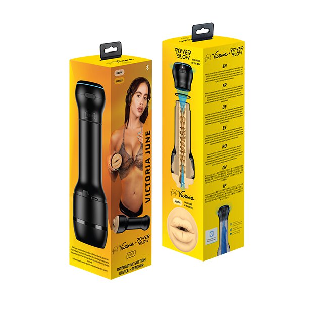 Kiiroo PowerBlow & Feel Victoria June Mouth Combo Set
