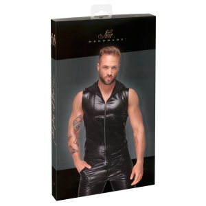 Noir Herren Shirt ärmellos mit Kapuze M - 2XL