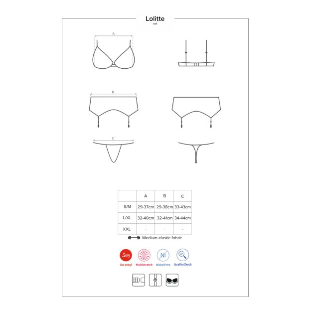 Obsessive Lolitte 3 pcs set black
