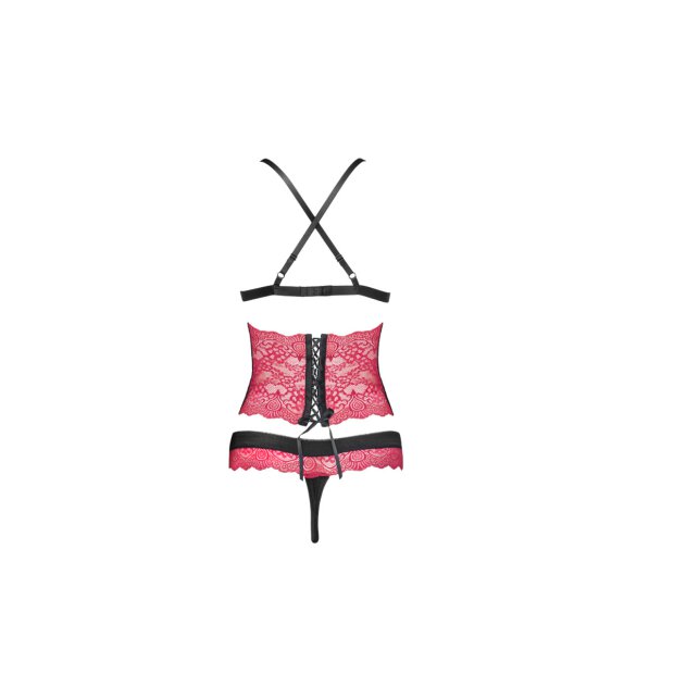 LivCo Corsetti Fashion Nerysa 3pcs set black-purple