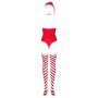 Obsessive Kissmas teddy red with stockings