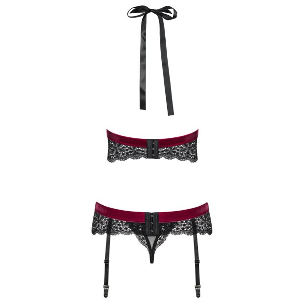 Obsessive Rossita 3pcs set black