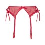 Axami Plus Size garter belt red