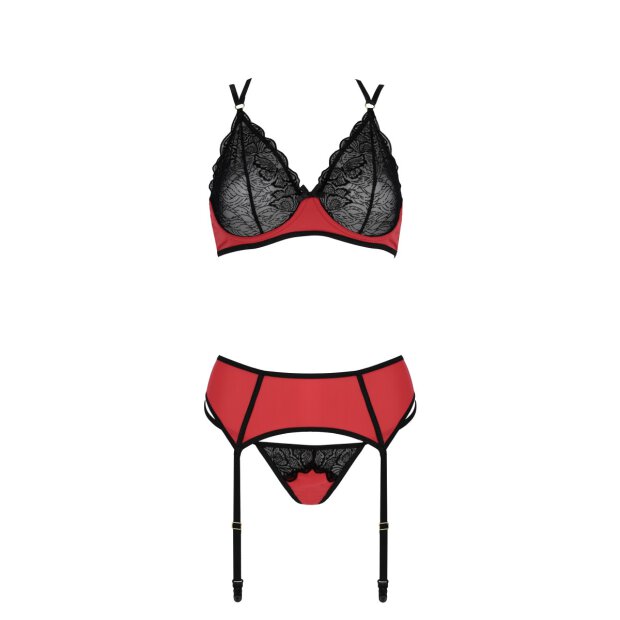 Casmir Magnolia 3pcs set red-black
